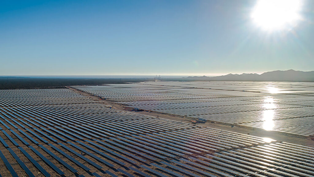 Planta fotovoltaica de Acciona Energía en Puerto Libertad, Sonora.