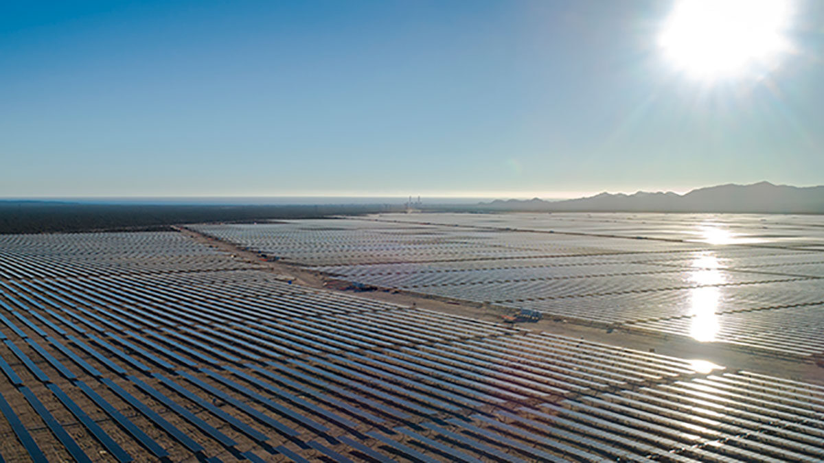 Planta fotovoltaica de Acciona Energía en Puerto Libertad, Sonora.