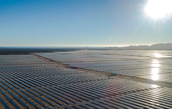 Planta fotovoltaica de Acciona Energía en Puerto Libertad, Sonora.